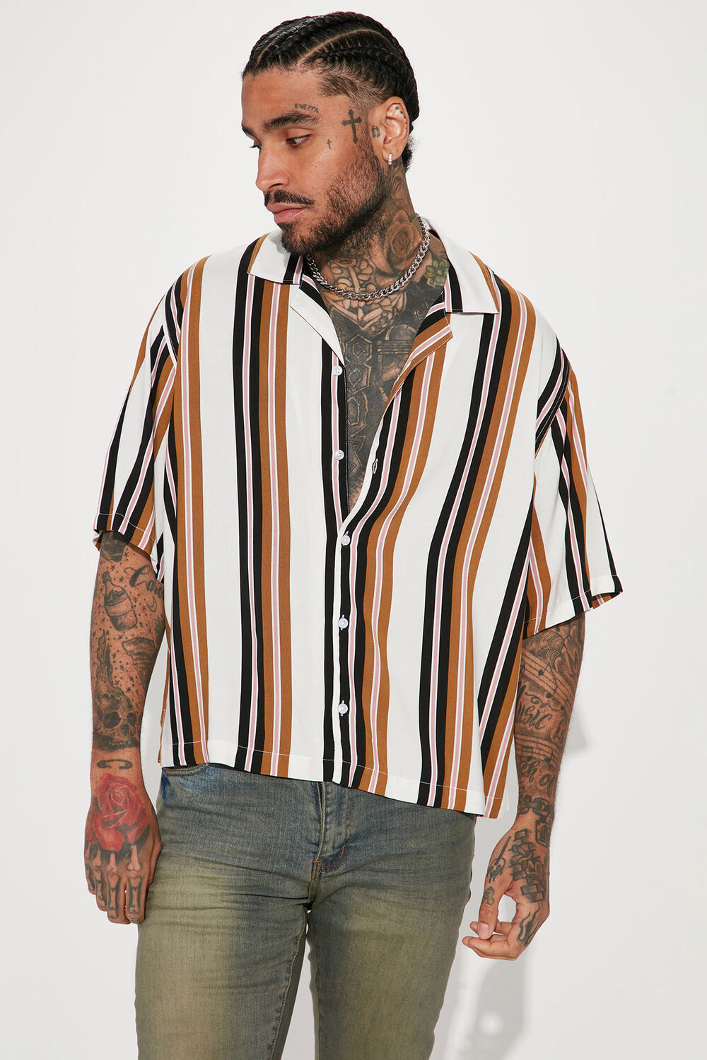 

Рубашка Fashion Nova ZDF01V310079, разноцветный