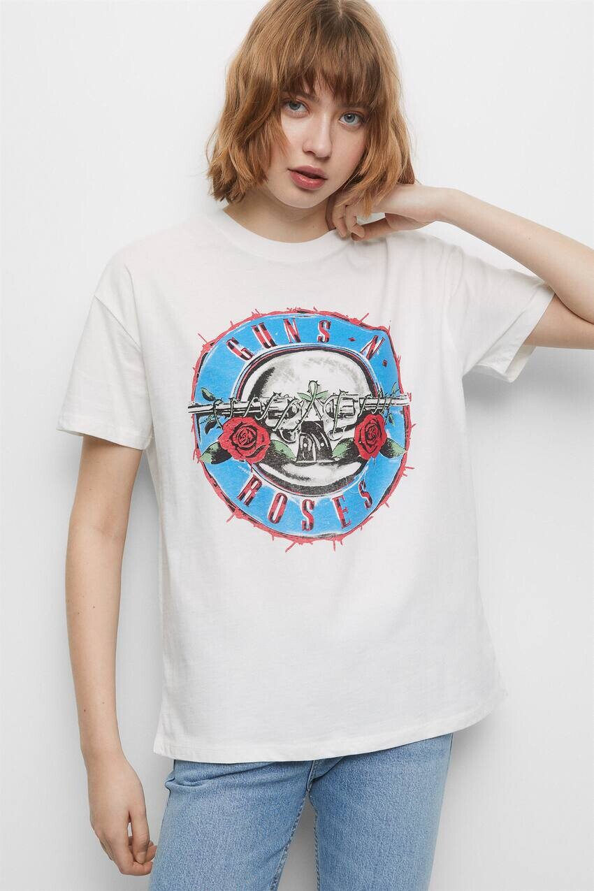 

Футболка Guns N’ Roses с короткими рукавами Pull&Bear