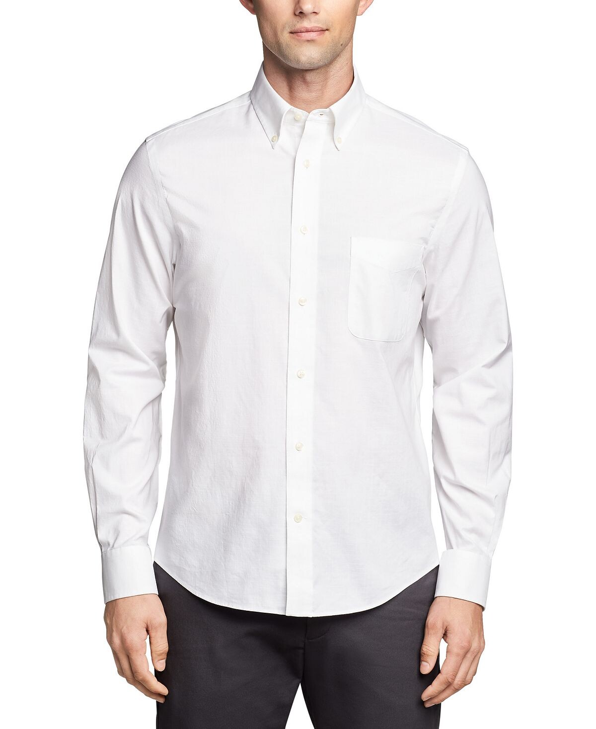 

Мужская классическая рубашка ultraflex stretch untucked regular fit Lauren Ralph Lauren, белый