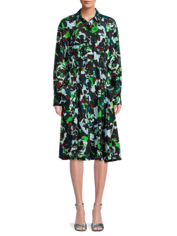 

Абстрактное платье-рубашка KENZO