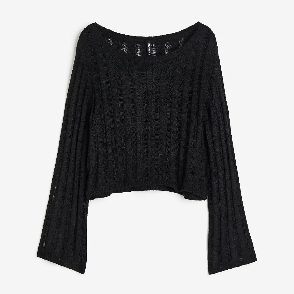 

Свитер H&M Ladder-stitch-look, черный