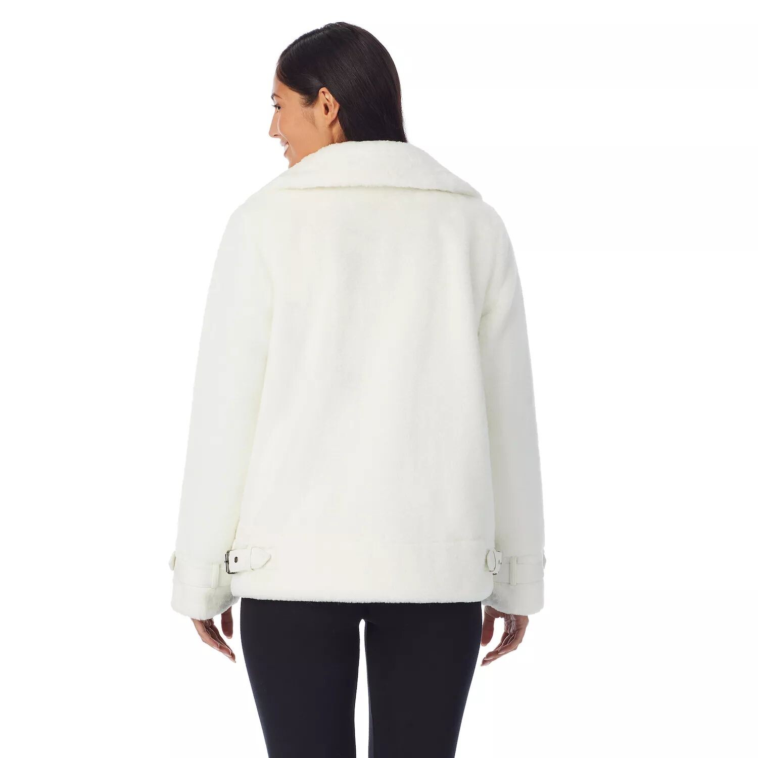 

Женская байкерская куртка Cuddl Duds из флиса из искусственного меха Cuddl Duds
