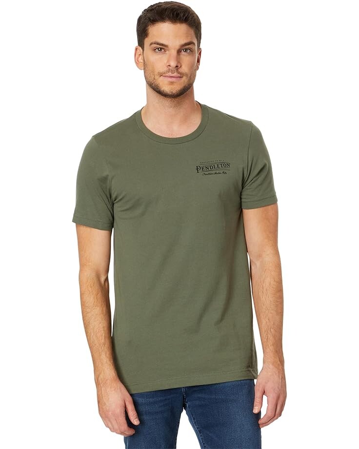 

Футболка Pendleton Vintage Logo Graphic, цвет Military Green/Black