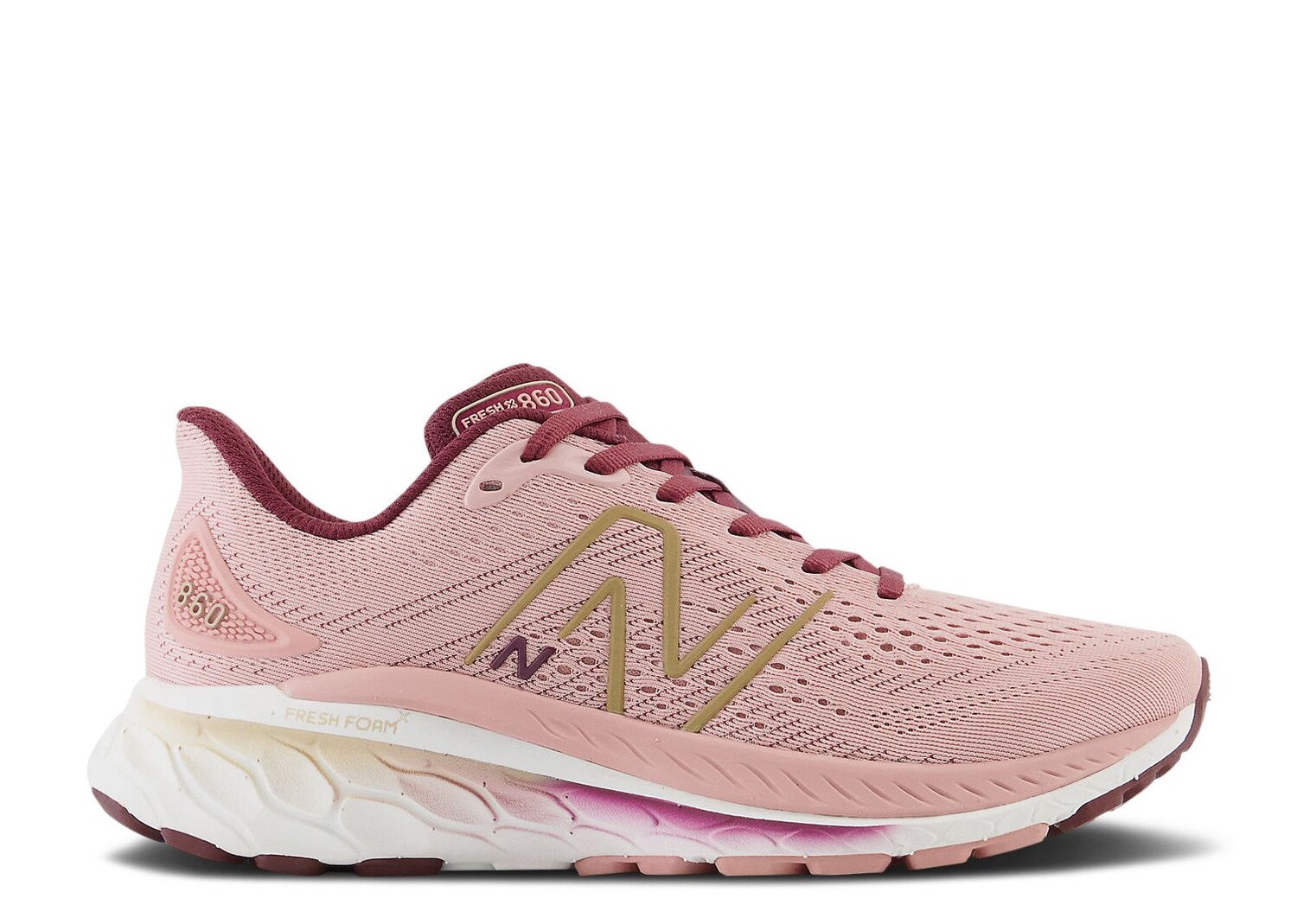 

Кроссовки New Balance Wmns Fresh Foam X 860V13 'Pink Moon Burgundy', розовый