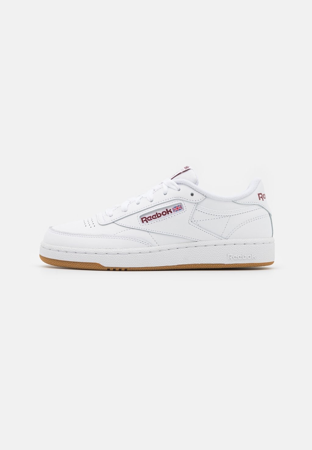 

Кроссовки Reebok Club C 85 Unisex, обувь белый / классический бордовый
