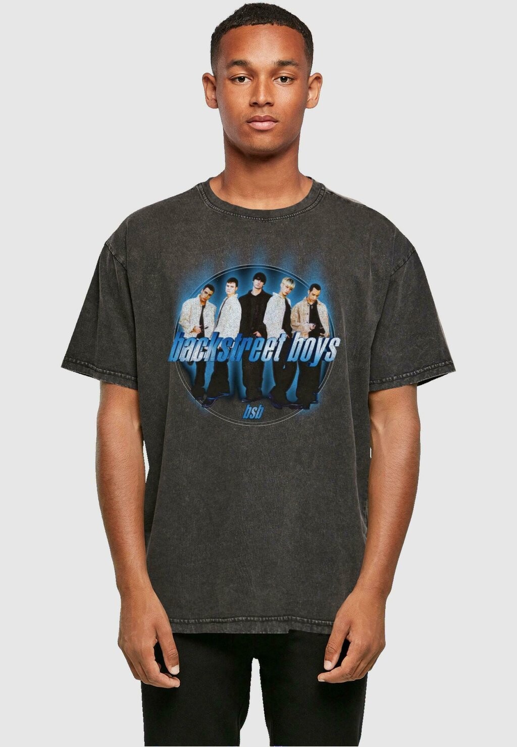 

Футболка с принтом BACKSTREET CIRCLE ACID WASHED Merchcode, цвет black