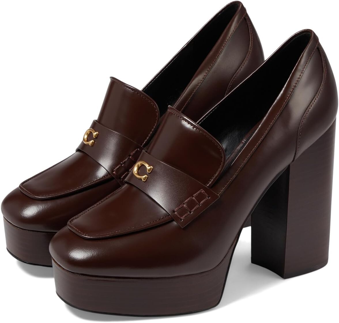 цена Лоферы Ilyse Platform Loafer COACH, цвет Maple