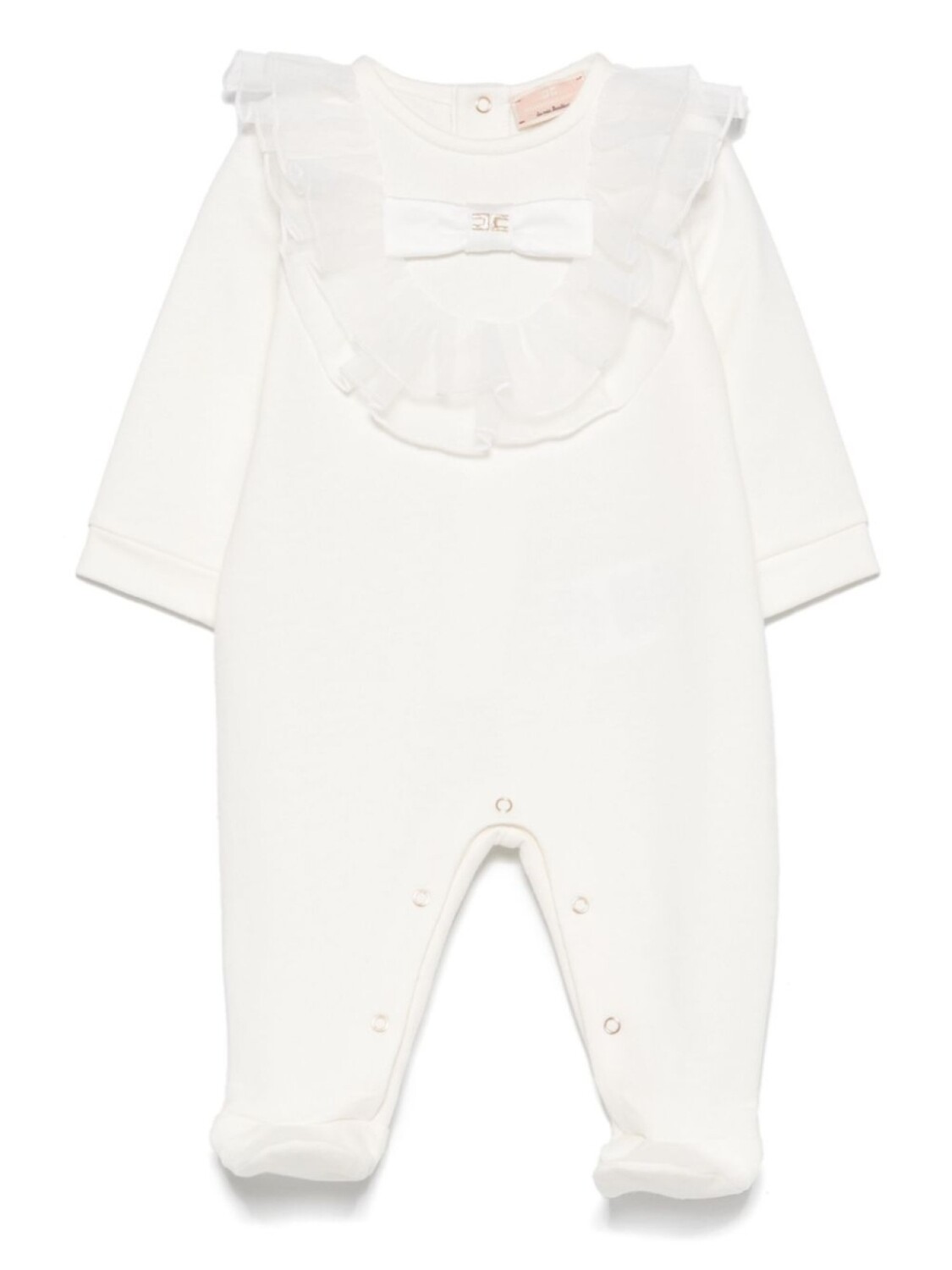 

Пижама с оборками Elisabetta Franchi La Mia Bambina, белый