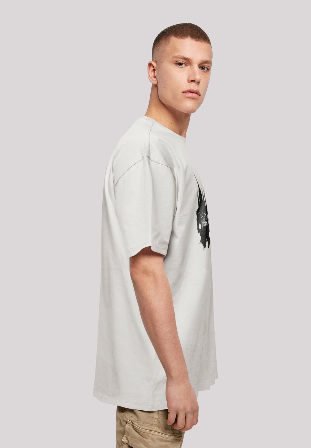 

Футболка с принтом PARIS SKYLINE TEE F4NT4STIC, серый