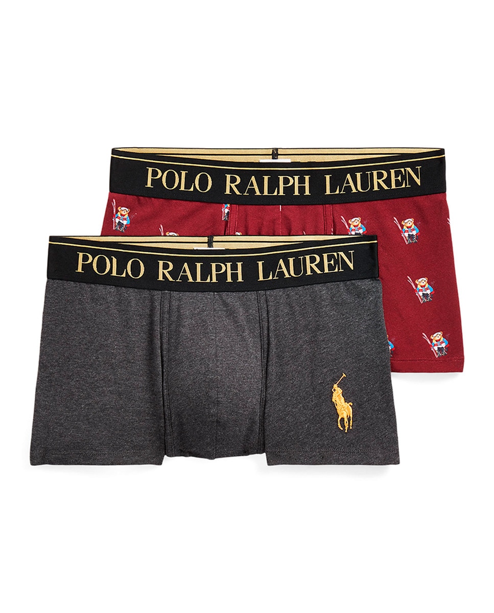 

Комплект из двух мужских хлопковых боксеров с микропринтом Polo Ralph Lauren, мультиколор