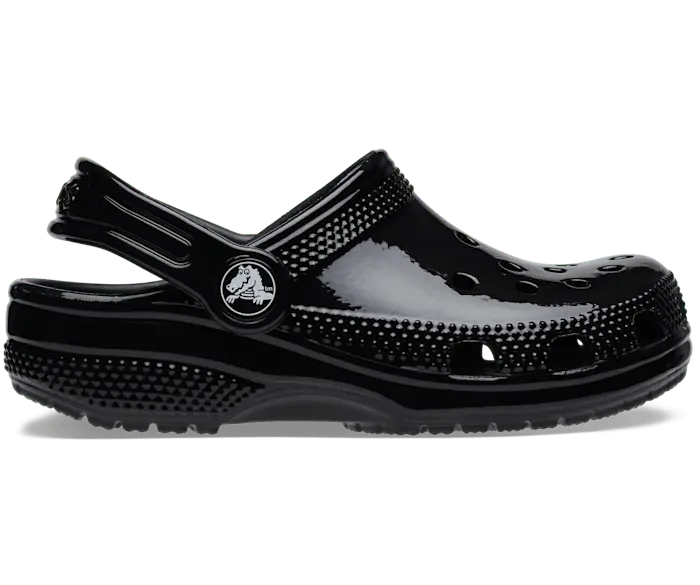 

Классические блестящие сабо Crocs для малышей, цвет Black