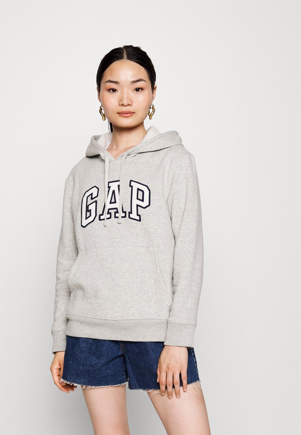 

Толстовка GAP Heritage, светло-серый меланж