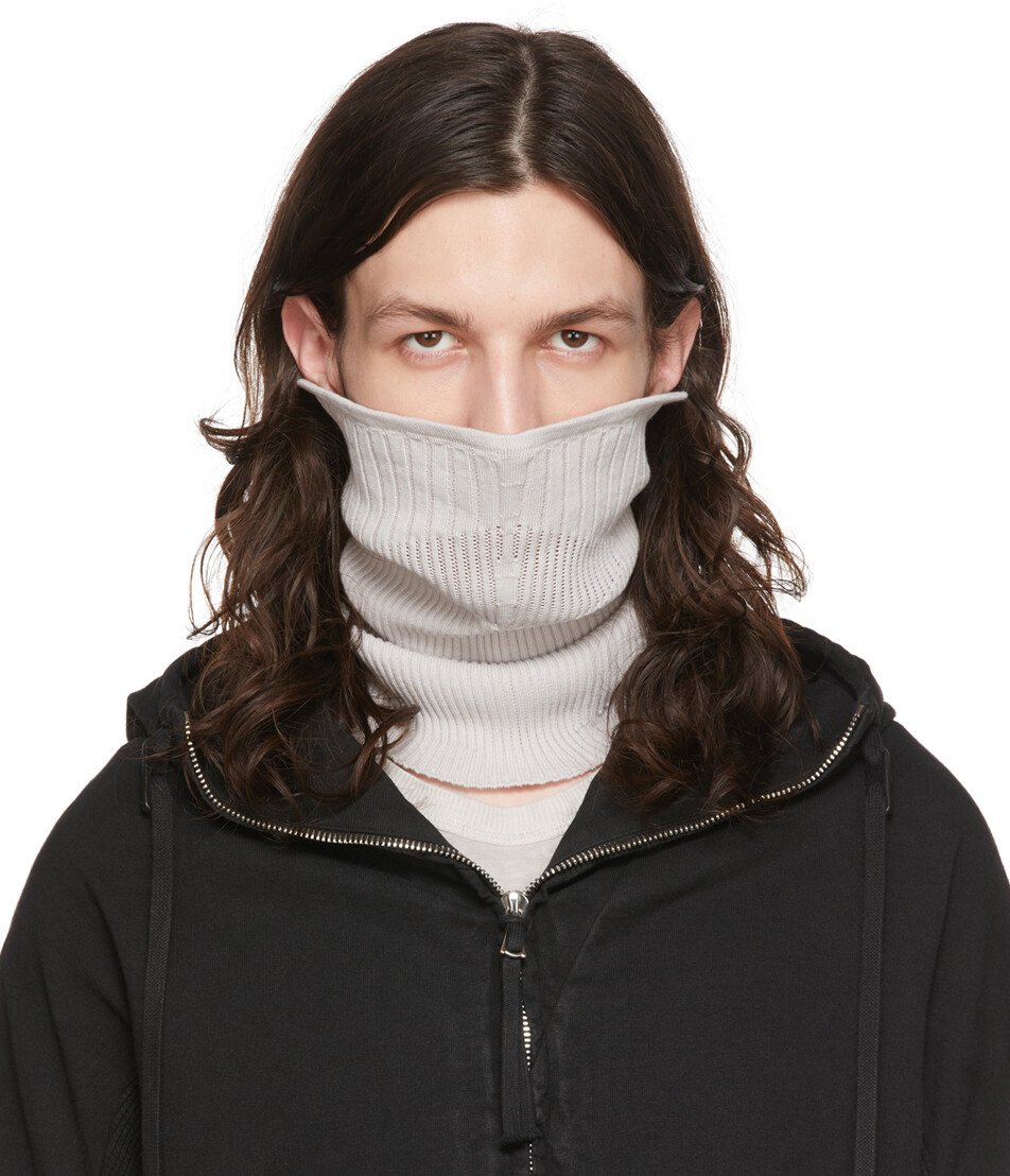

Серый хлопковый шарф Boris Bidjan Saberi