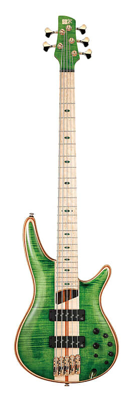 

Ibanez Premium SR5FMDX 5-струнная бас-гитара - изумрудно-зеленый глянцевый