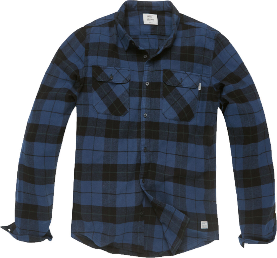 Рубашка Vintage Industries Sem Flannel, синяя