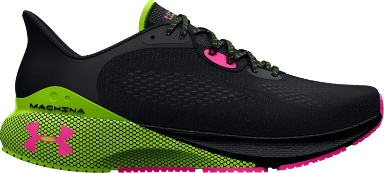 

Кроссовки Under Armour HOVR Machina 3 Black Lime Surge, черный