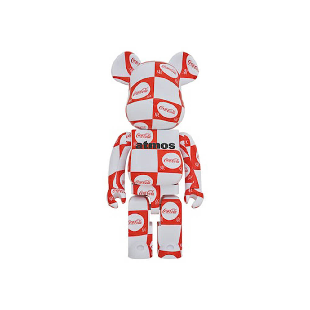 Фигурка Bearbrick atmos x Coca-Cola Tokyo 1000%, белый