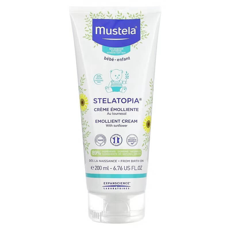 

Смягчающий крем с подсолнечником Mustela Stelatopia без запаха, 200 мл