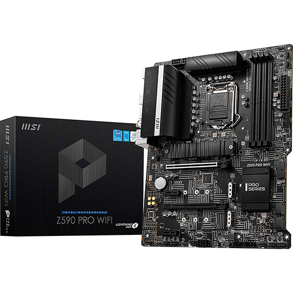 

Материнская плата MSI Z590 PRO WiFi, DDR4, черный