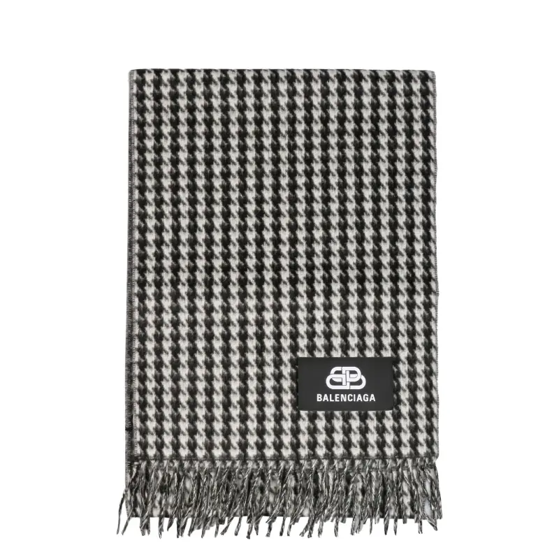 

Шарф Balenciaga Sc Pied De Poule, черный/красный