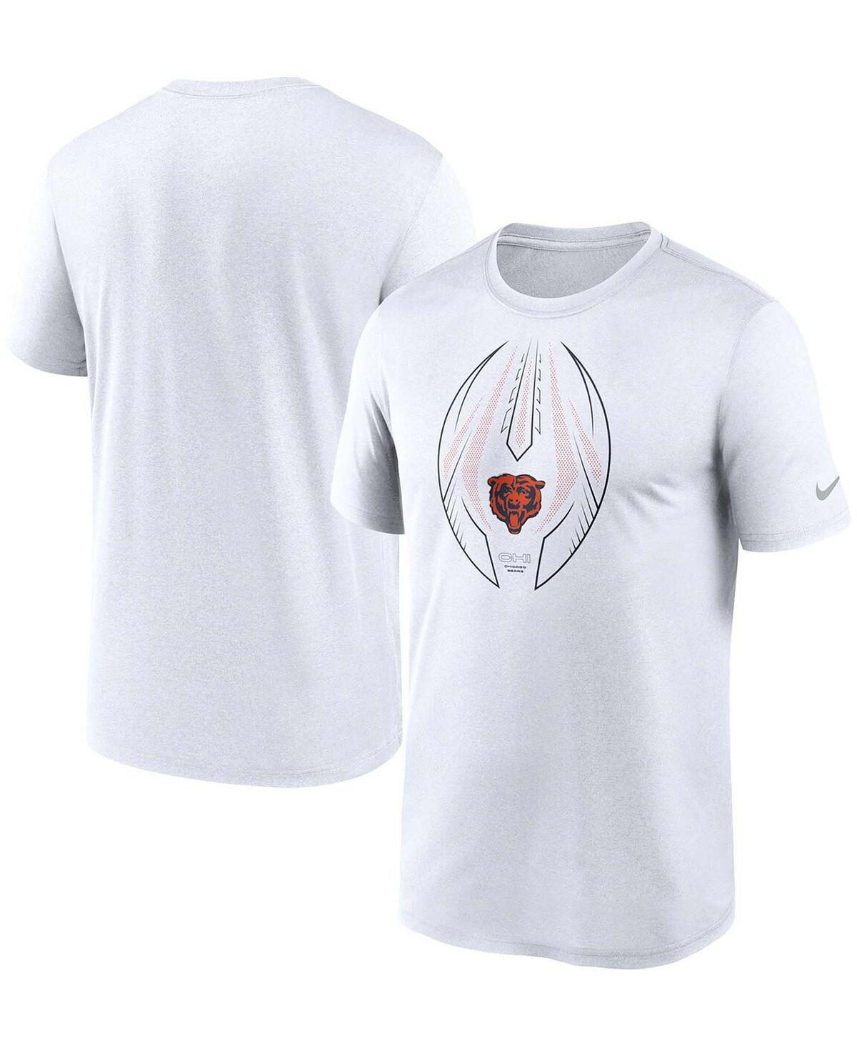 

Мужская белая футболка chicago bears team legend icon performance Nike, белый