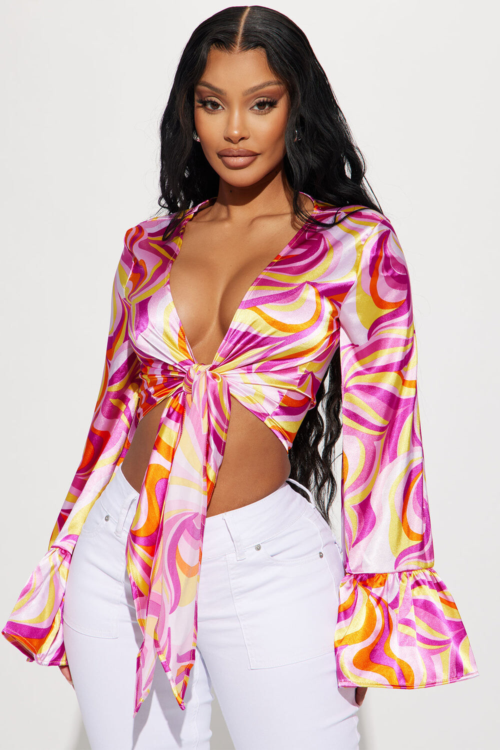 

Блузка Fashion Nova T1167A424, разноцветный