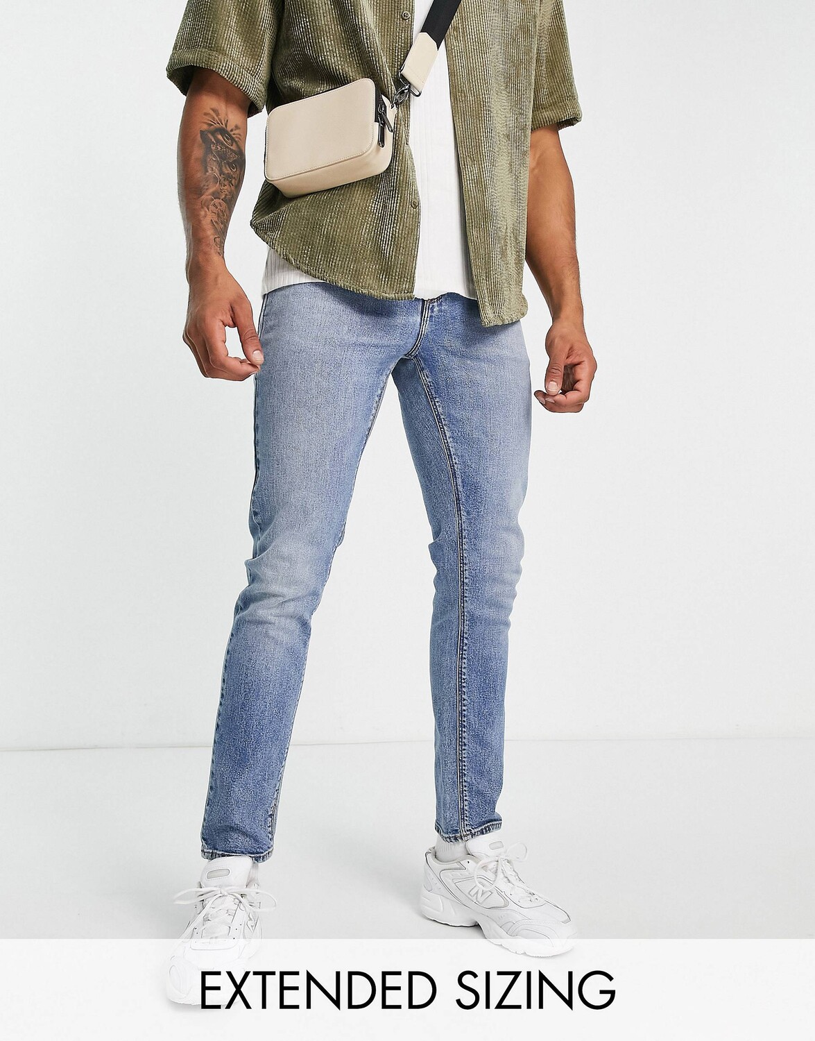 

Темно-синие джинсы скинни стрейч ASOS DESIGN