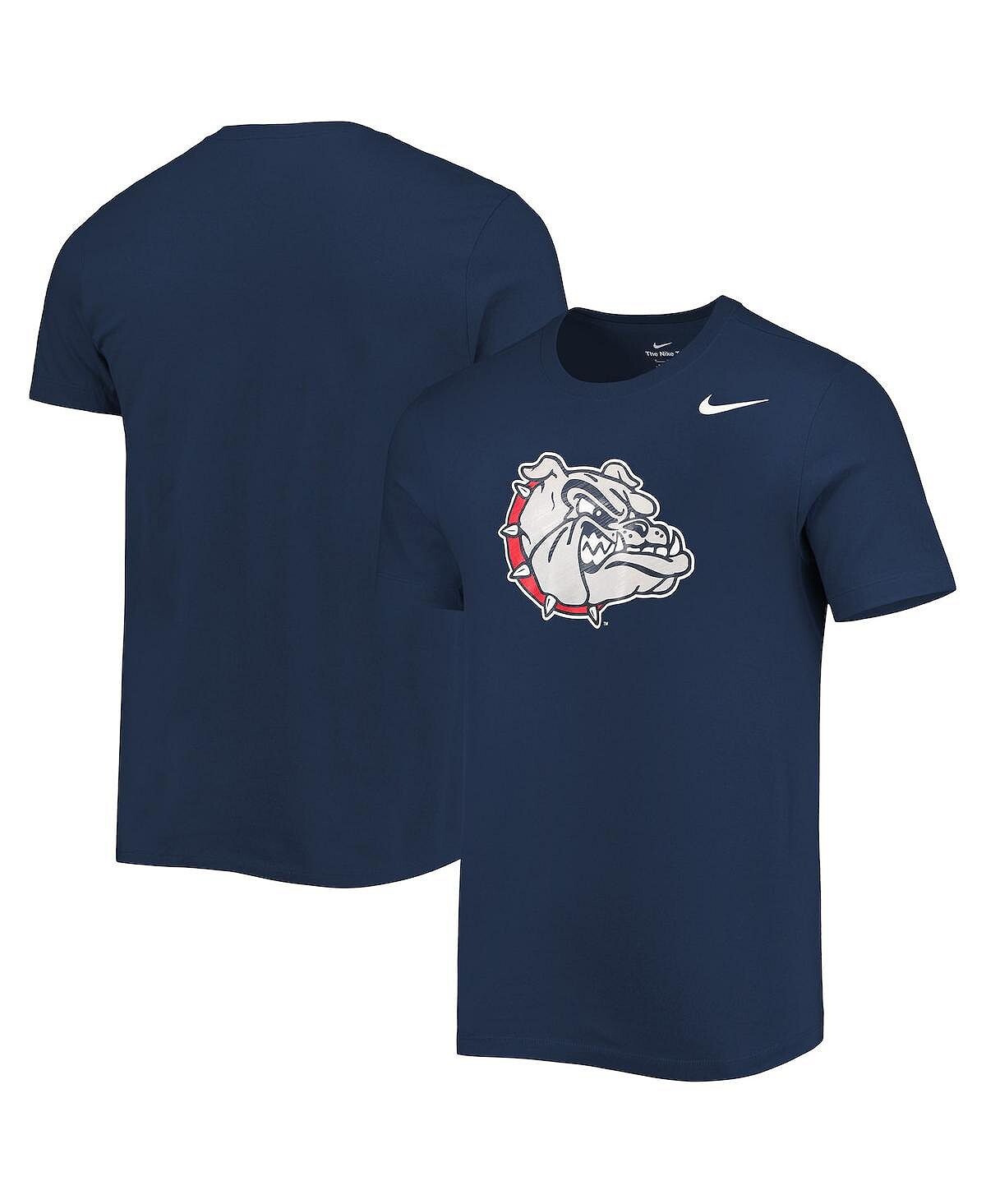 

Мужская темно-синяя футболка с логотипом gonzaga bulldogs gloss Nike, синий