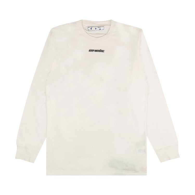 Лонгслив Off-White Marker Long-Sleeve Tee 'White', белый - фото