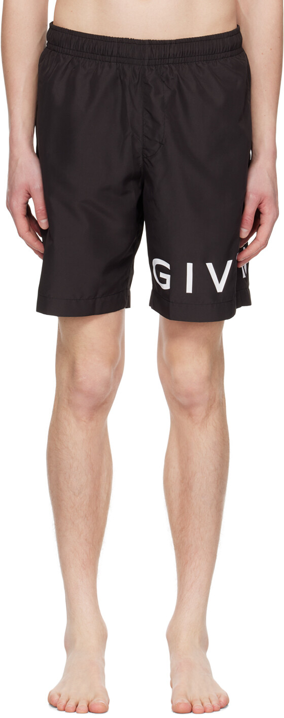 

Черные плавки с принтом Givenchy