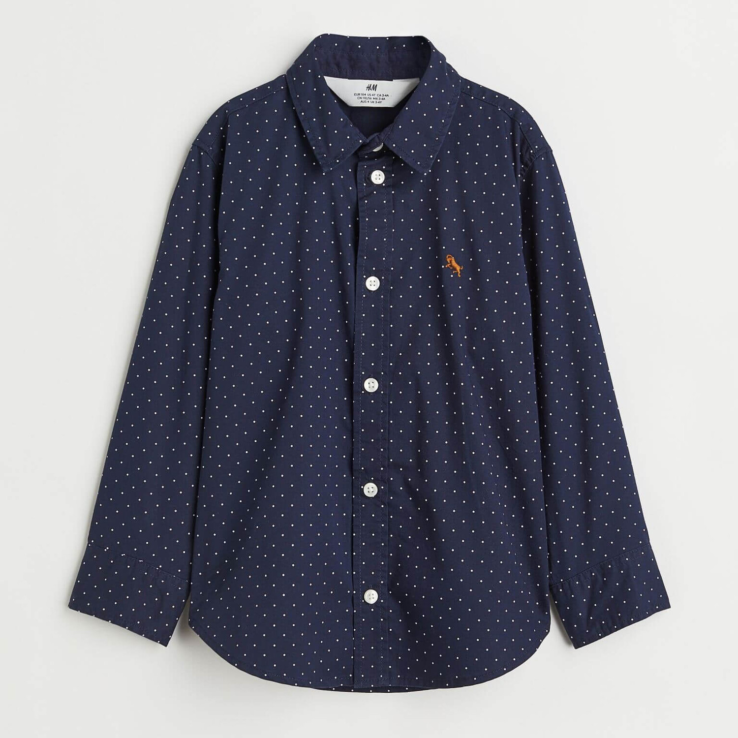

Рубашка H&M Cotton, темно-синий (Размер 7 - 8 лет, рост 128 см)