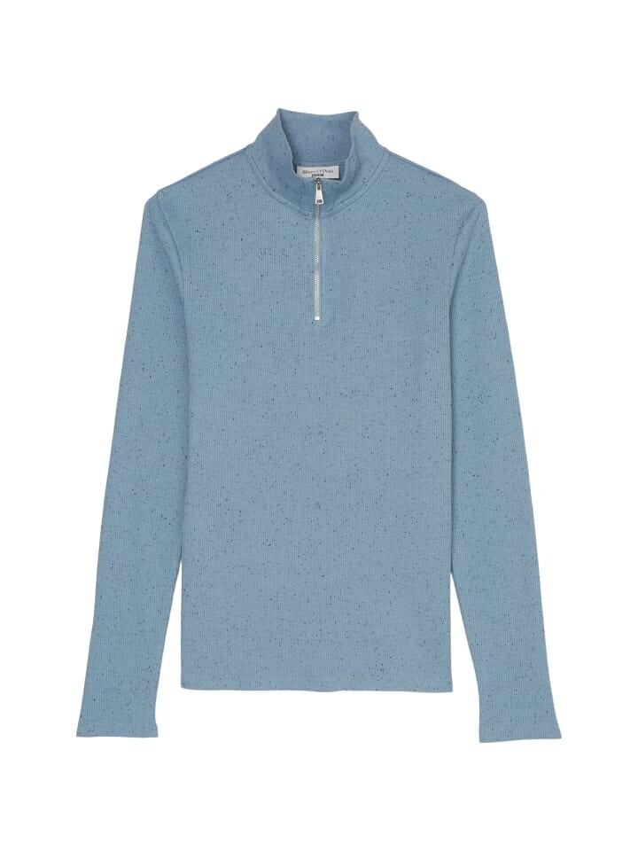 

Футболка Marc O'Polo DENIM Halfzip Longsleeve slim, цвет petrol blue