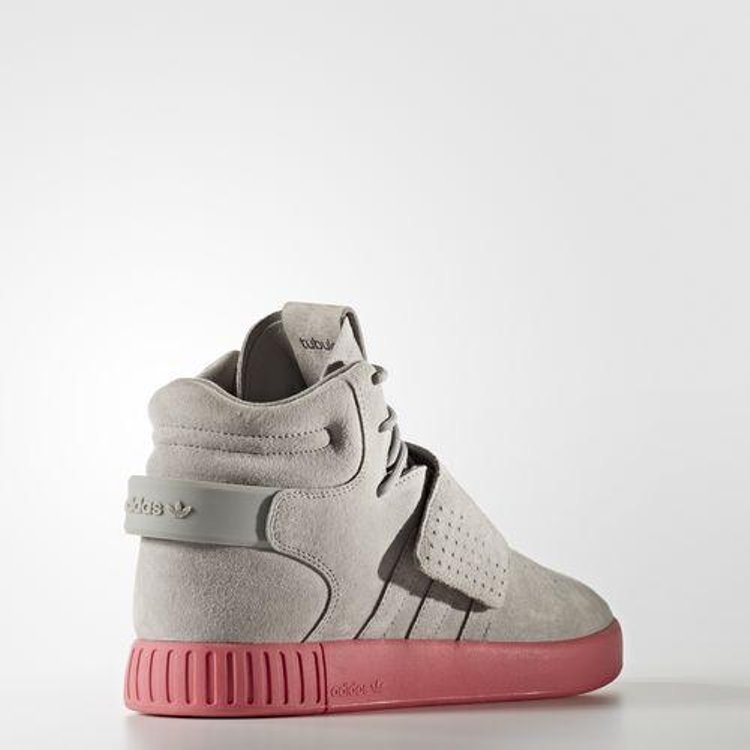 Adidas tubular grey cheap and pink