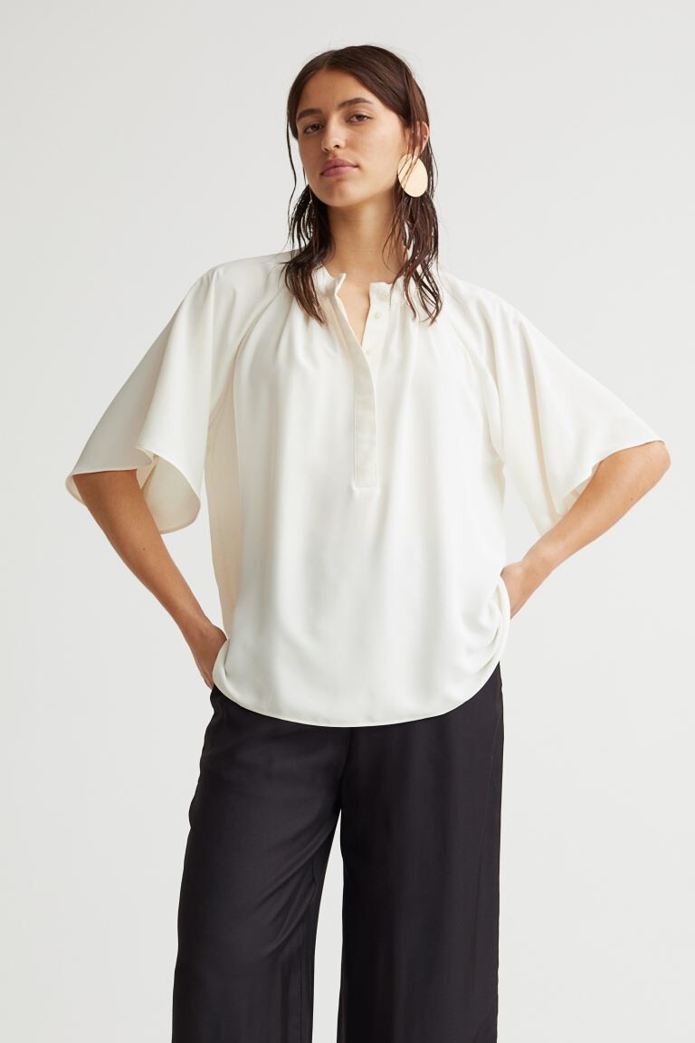 

Шифоновая блузка H&M, пломбир