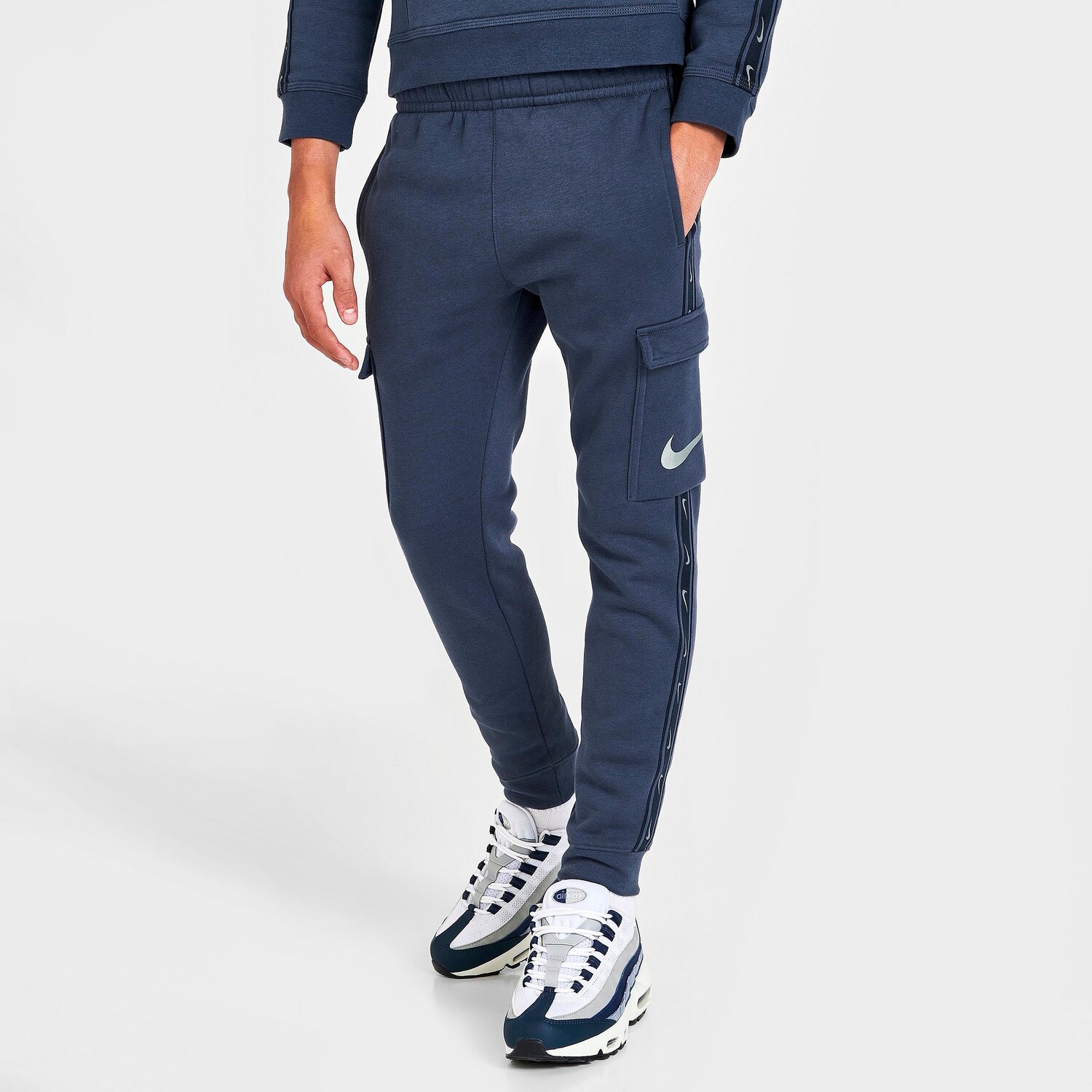 

Детские брюки карго из флиса Nike Sportswear Repeat, синий