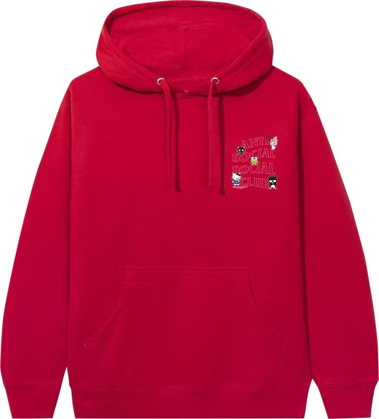 Худи Anti Social Social Club x Hello Kitty And Friends Hoodie 'Red', красный - фото