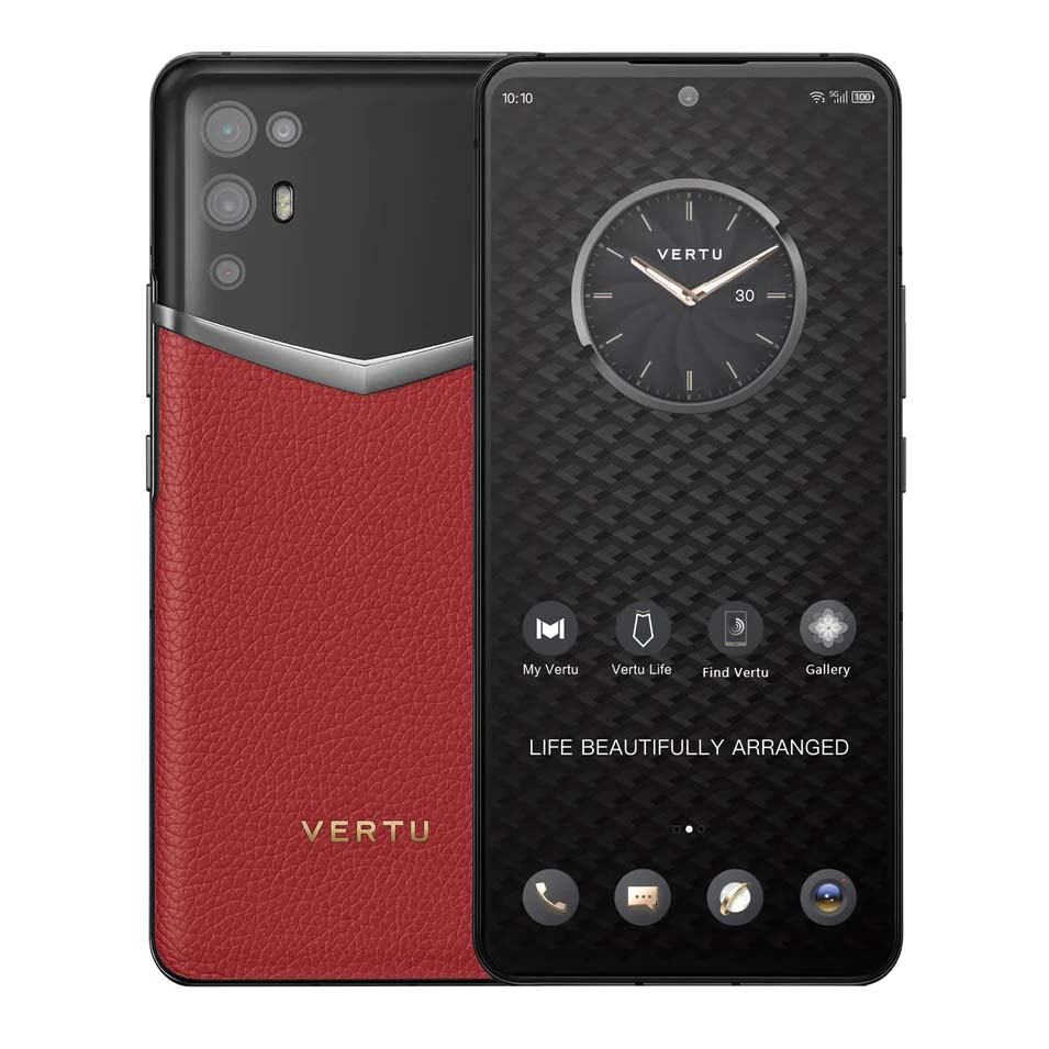 

Смартфон Vertu iVERTU 5G Calfskin, 12Гб/512Гб, черный/красный