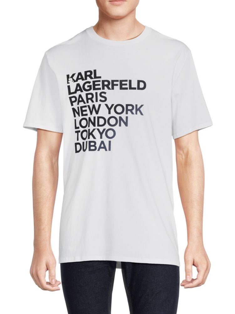 

Футболка с логотипом Karl Lagerfeld Paris, белый