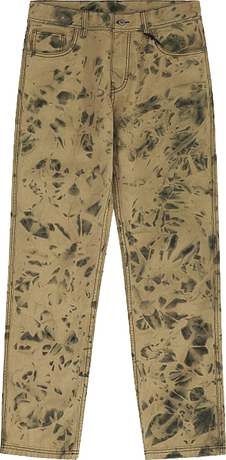 

Брюки Pleasures Locust Twill Pant 'Yellow', желтый