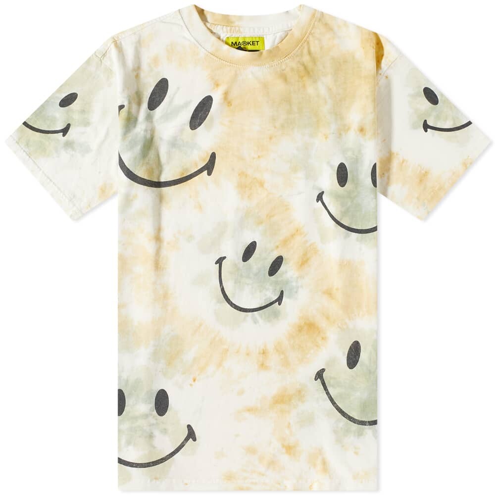 

Футболка Market Smiley Shibori Dye Tee, Серый