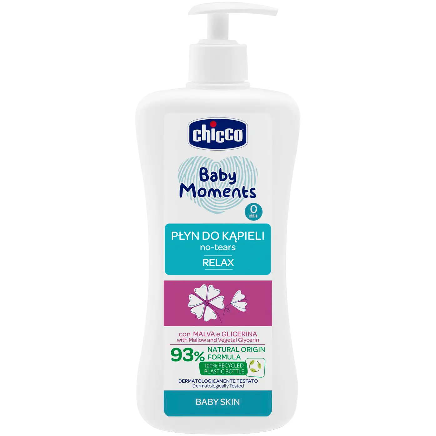 

Chicco Baby Moments Baby Skin 0m+ жемчужная ванна для детей, 500 мл