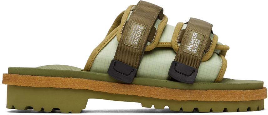 

2 Зеленые сандалии Moncler 1952 Moto Mountain Moncler Genius