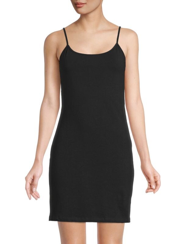 

Платье-комбинация на бретелях Saks Fifth Avenue Black