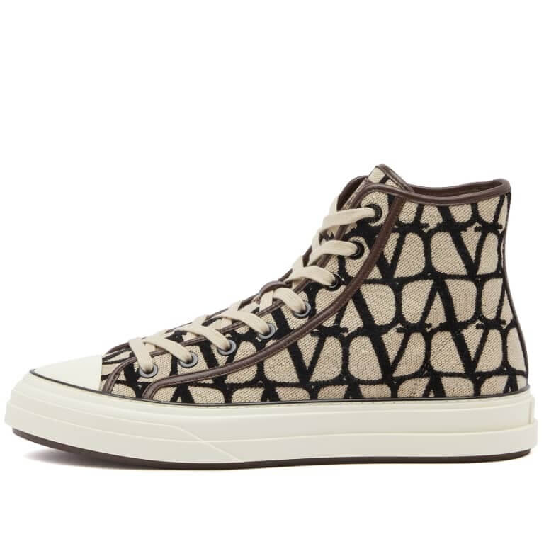 

Кеды Valentino V Logo High Top, бежевый