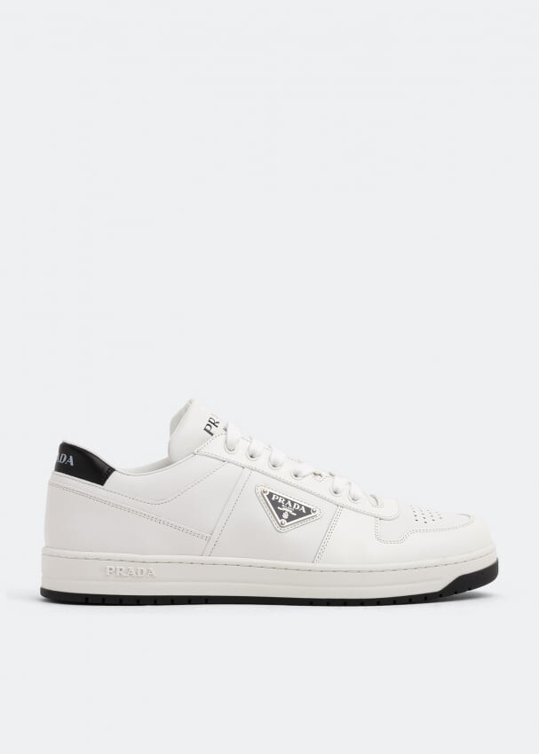 

Кроссовки PRADA Leather sneakers, белый