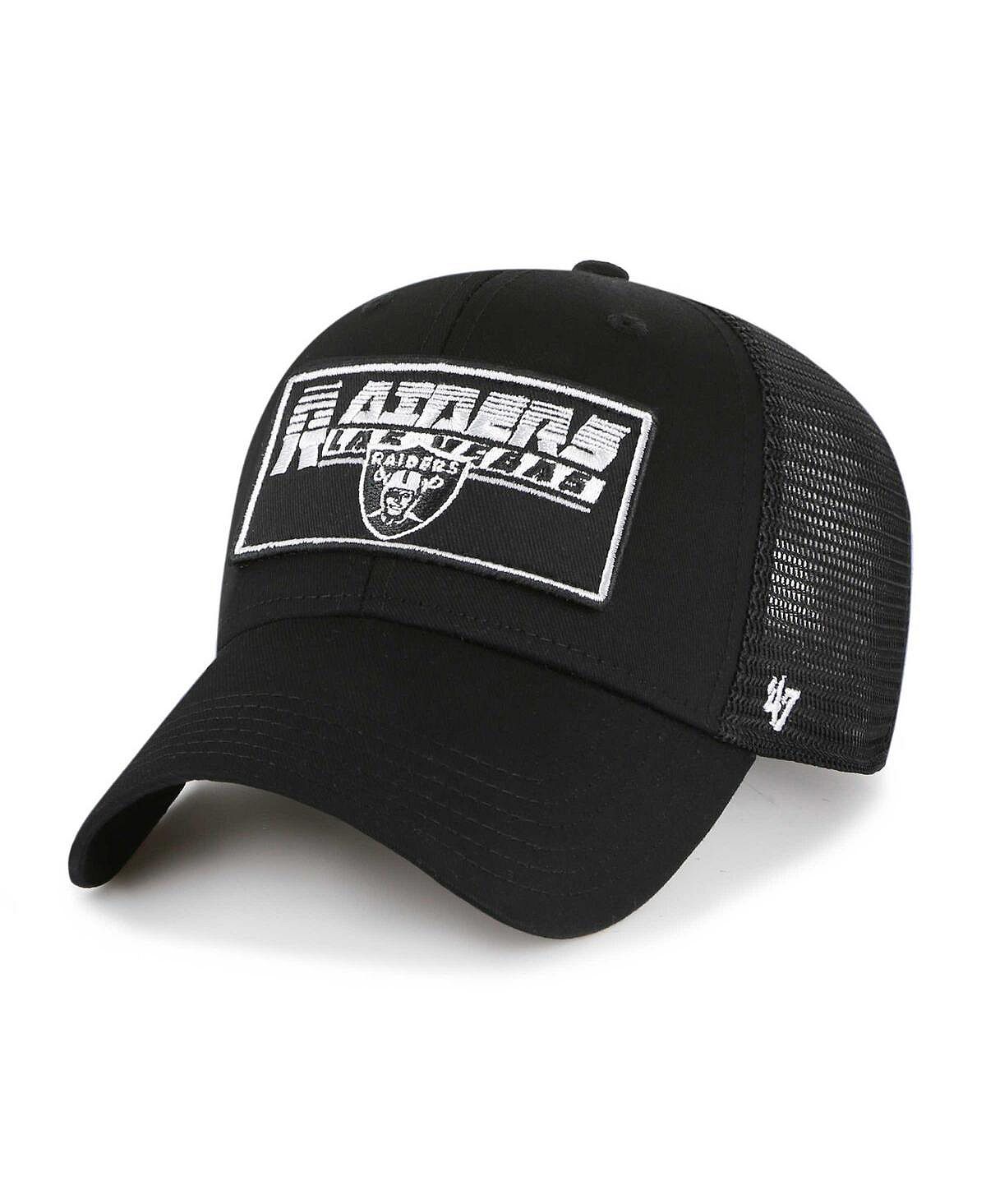 Черная регулируемая кепка для юношей Las Vegas Raiders Levee MVP Trucker '47 Brand