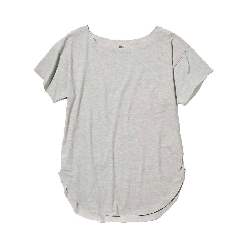 

Футболка Uniqlo Airism Seamless Boat, серый