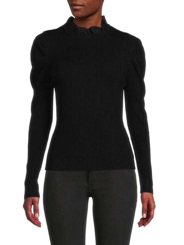 

Свитер в рубчик Donna Karan Black