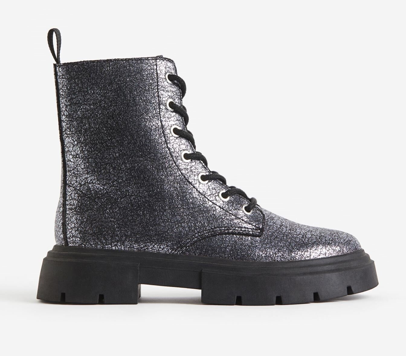

Ботинки H&M Glitter Chunky, черный