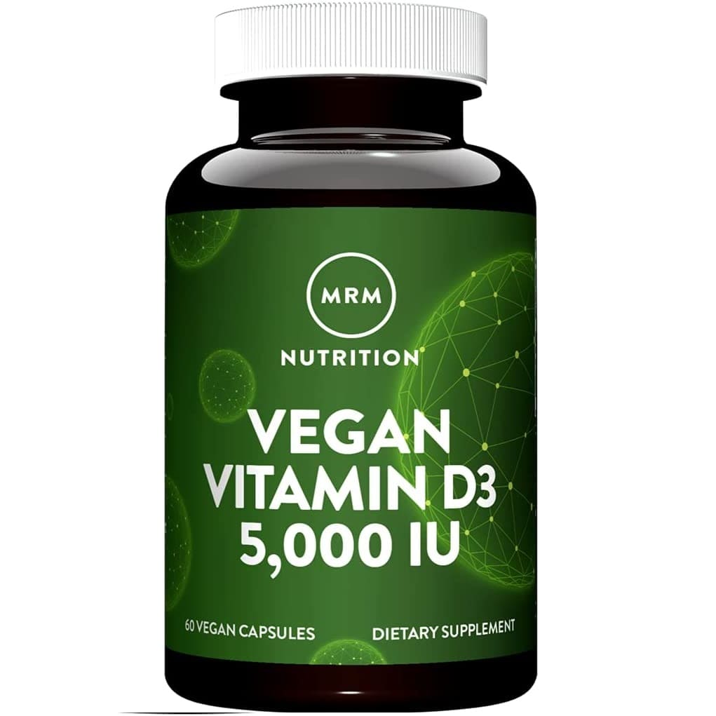 Витамин D3 5000 МЕ веганский MRM Nutrition, 60 веганских капсул витамин d3 mrm nutrition 2500 ме 60 капсул